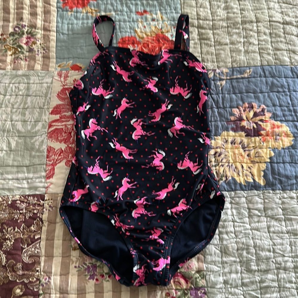 Gap polka dot/stars unicorn swimsuit